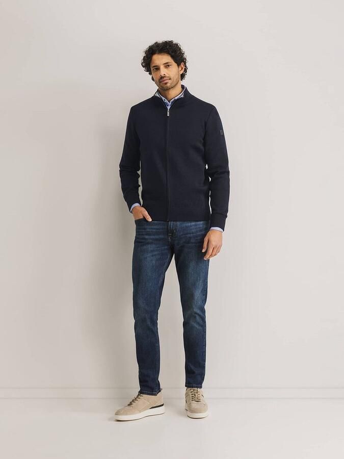 State of Art Vest Wol Blend Navy - Foto 2