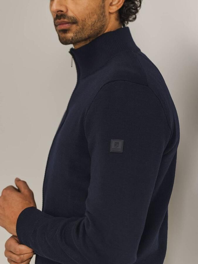 State of Art Vest Wol Blend Navy - Foto 3