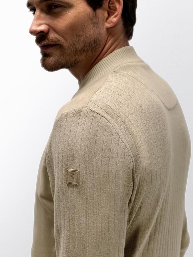 State of Art Vest Zip Bomber Beige - Foto 3