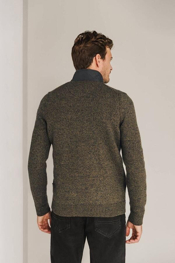 State of Art Vest Zip Structuur Bruin - Foto 3