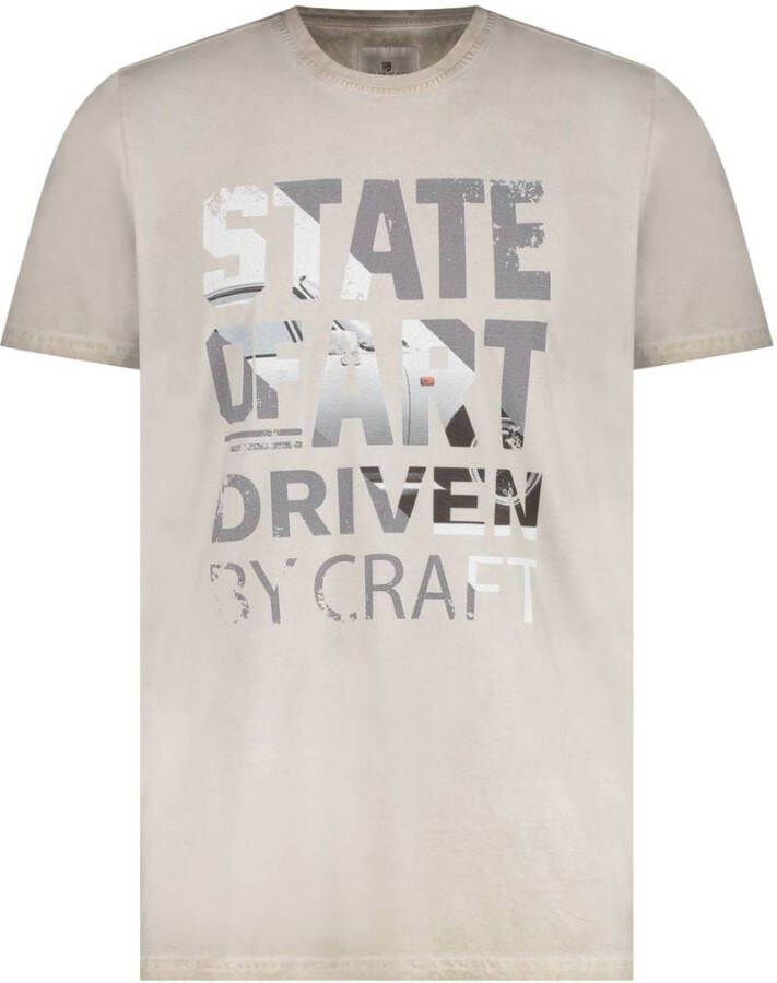 State of Art T-Shirt Print Beige