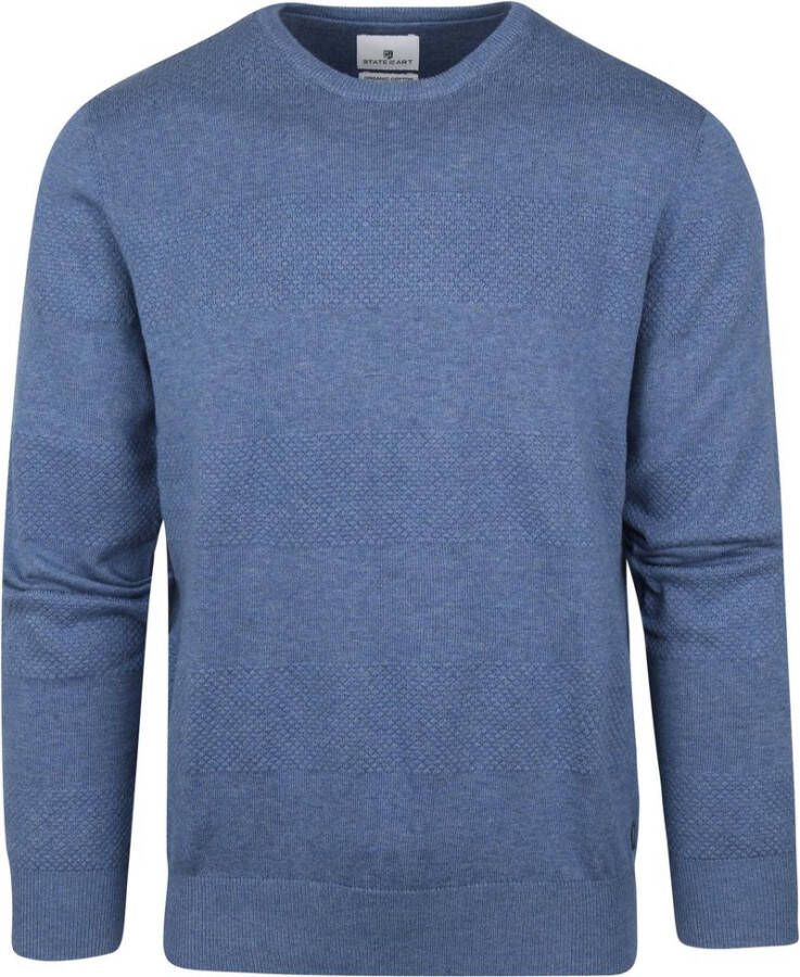 State of Art Trui Melange Blauw