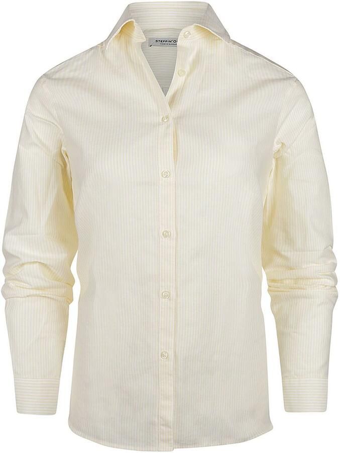 Steppin' Out Blouse Bibi Oxford Streep Geel