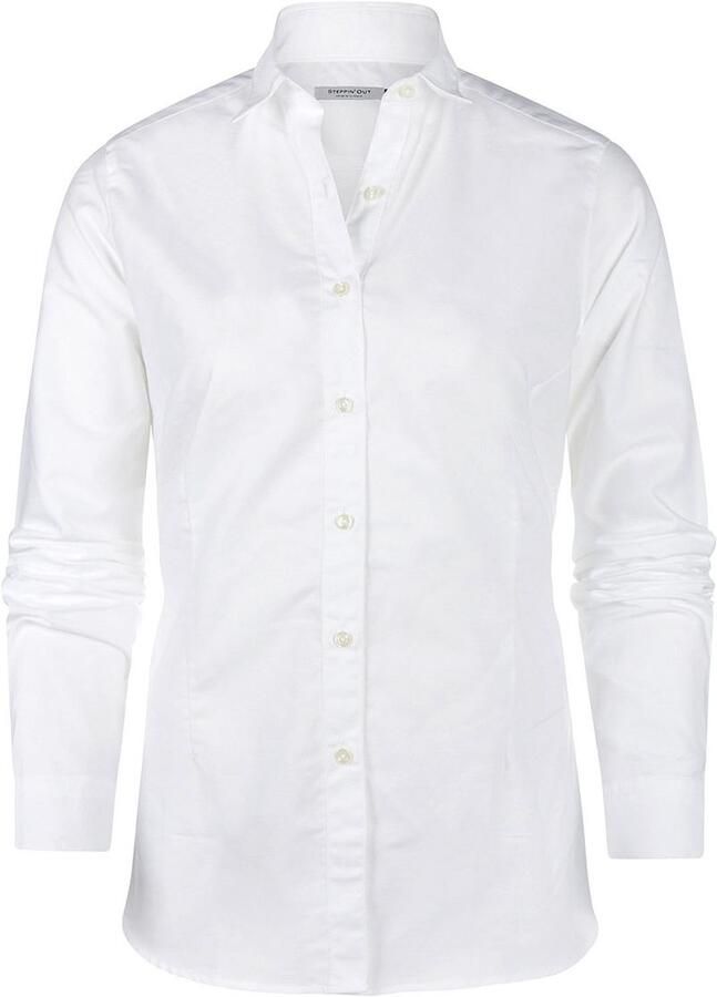 Steppin' Out Blouse Lauren Oxford Dames Lichtblauw