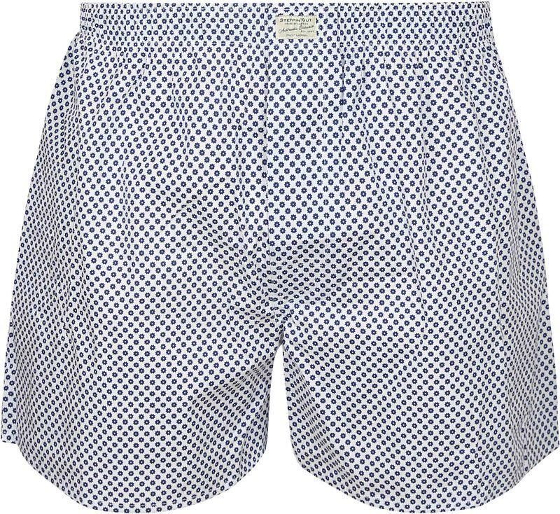 Steppin' Out Boxershort Bloem Blauw