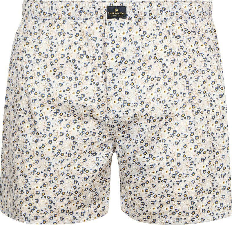 Steppin' Out Boxershort Bloem Grijs