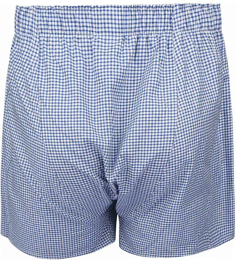 Steppin' Out Boxershort Dobby Ruit Blauw - Foto 2