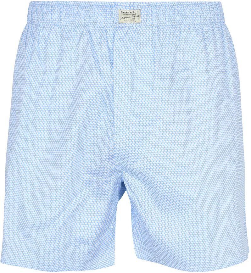 Steppin' Out Boxershort geprint Lichtblauw