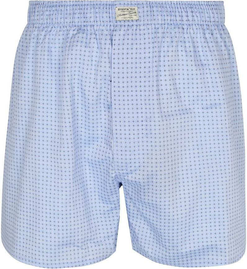 Steppin' Out Boxershort Oxford Licht Blauw