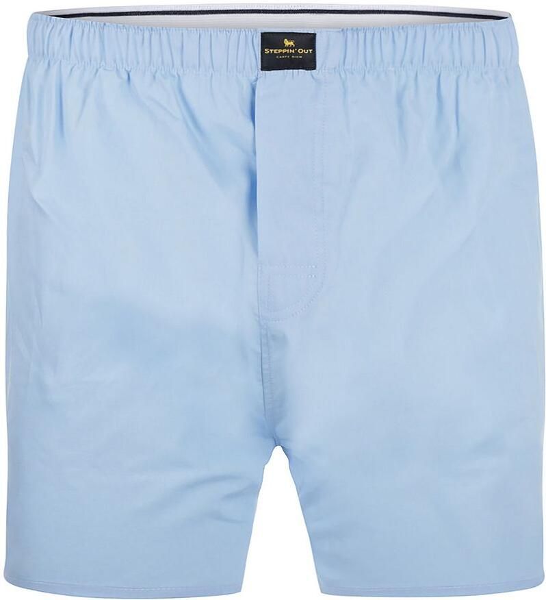 Steppin' Out Boxershort Poplin Blauw