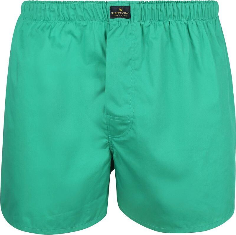 Steppin' Out Boxershort Racing Green Poplin