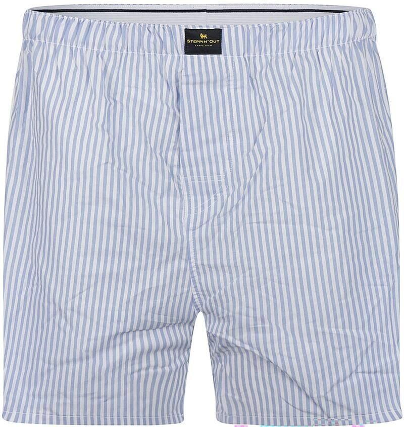 Steppin' Out Boxershort Streep Lichtblauw