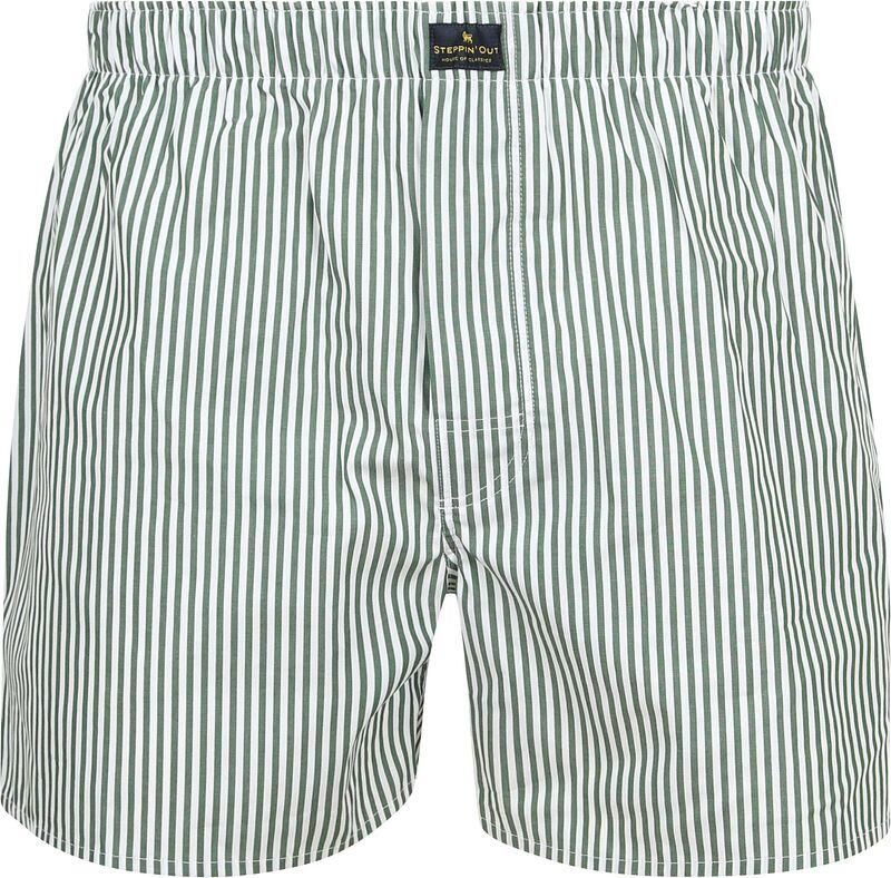 Steppin' Out Boxershort Stripe Groen