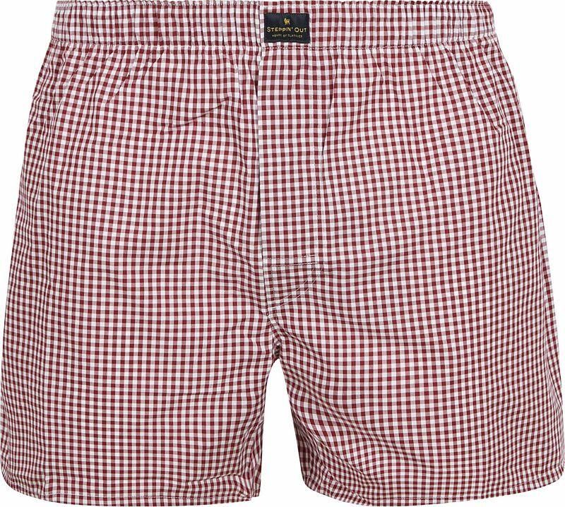 Steppin' Out Boxershort Vichy Rood