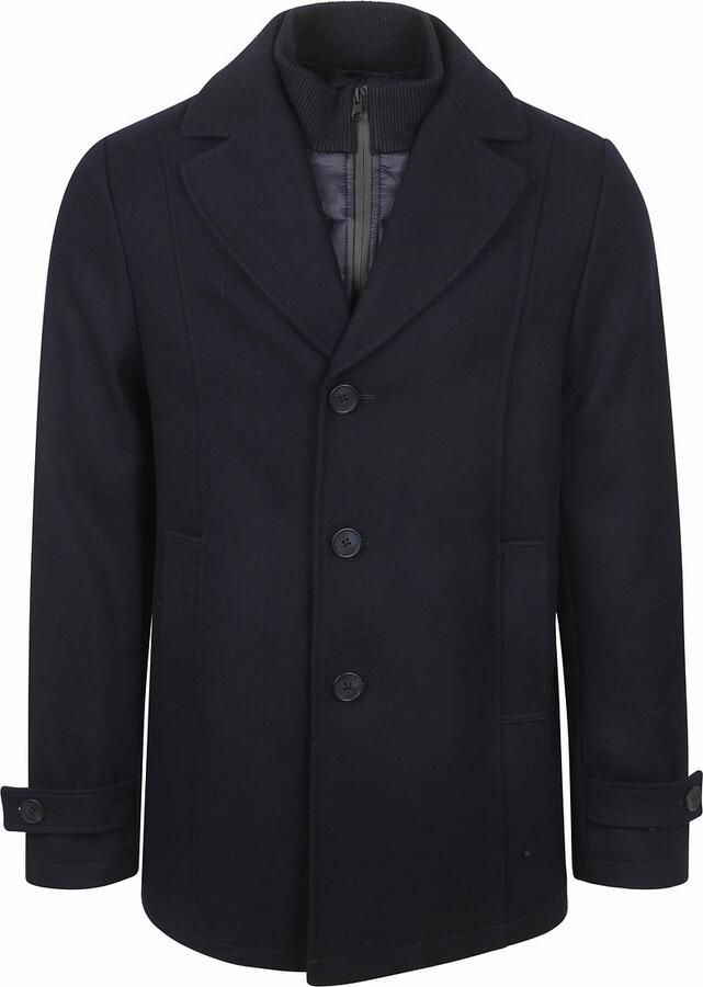 Steppin' Out Caban Coat Wol Navy