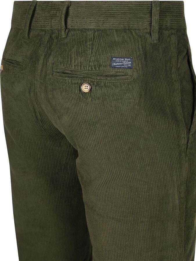 Steppin' Out Chino Flemm Corduroy Olive - Foto 4