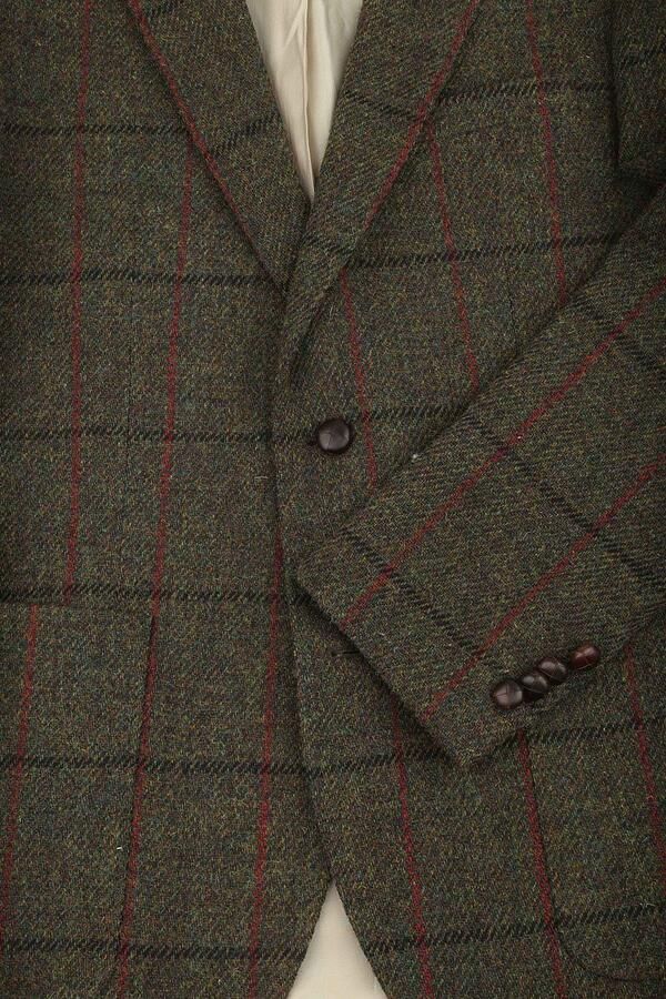 Steppin' Out Colbert Harris Tweed Donkergroen
