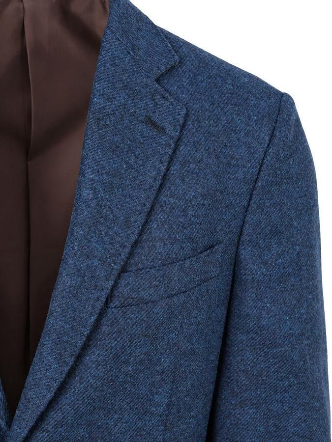 Steppin' Out Colbert Lamswol Tweed Blauw
