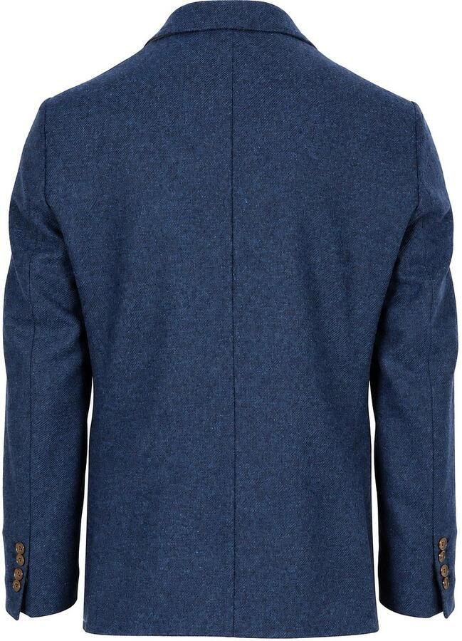 Steppin' Out Colbert Lamswol Tweed Blauw - Foto 4