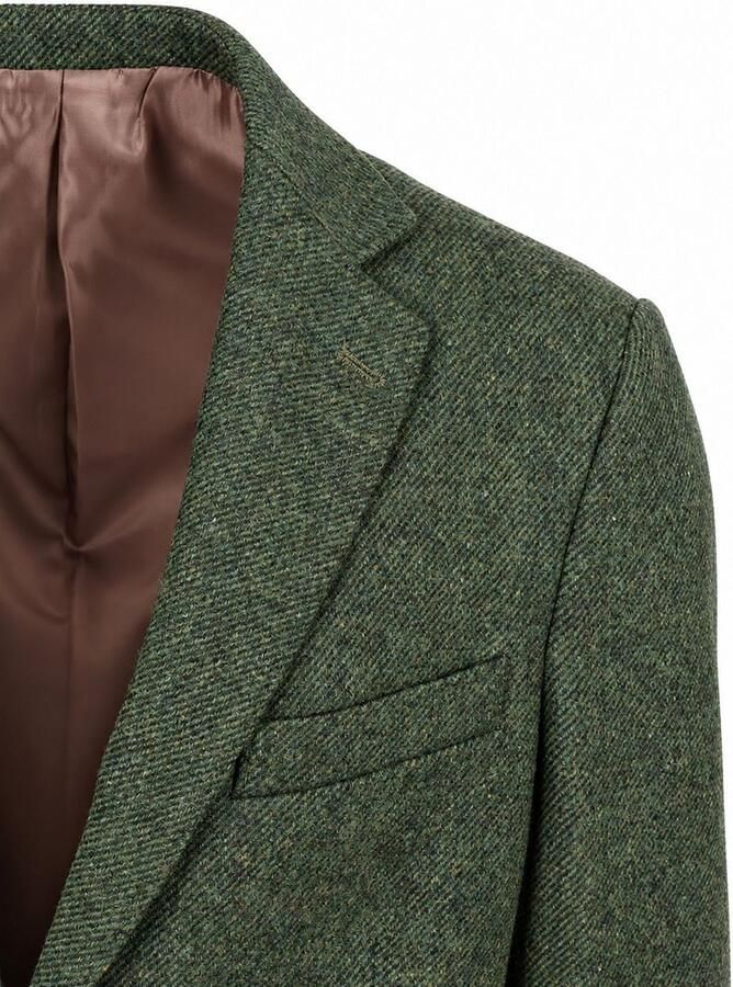 Steppin' Out Colbert Lamswol Tweed Groen - Foto 4