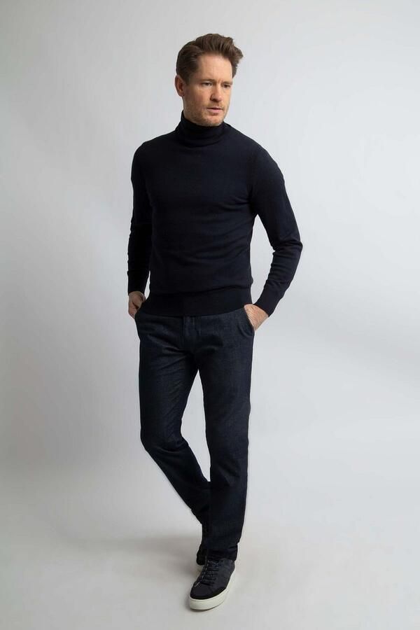 Steppin' Out Coltrui Cotton Cashmere Navy - Foto 3
