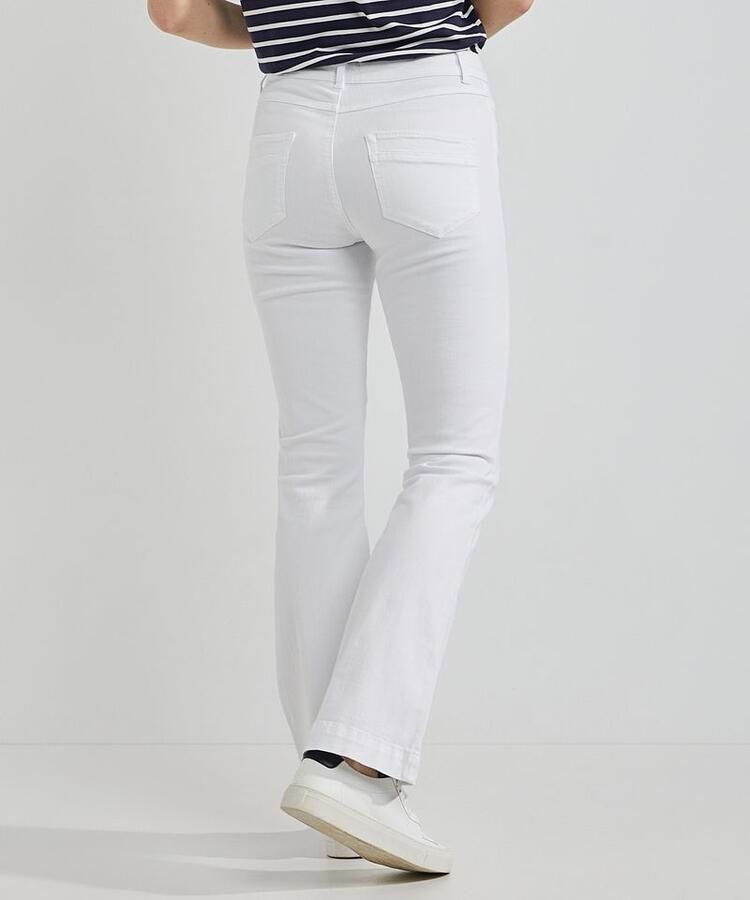 Steppin' Out Dames Flared Jeans Wit - Foto 4