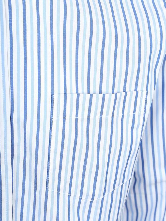 Steppin' Out Extra Lange Mouwen Overhemd Streep Blauw - Foto 2