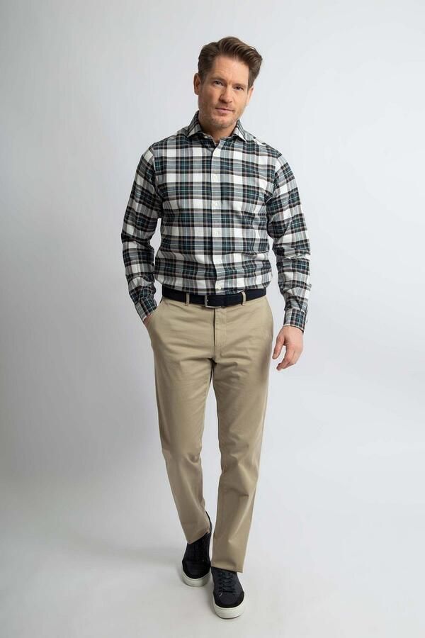 Steppin' Out Flanel Overhemd Ruit Zwart Groen - Foto 4