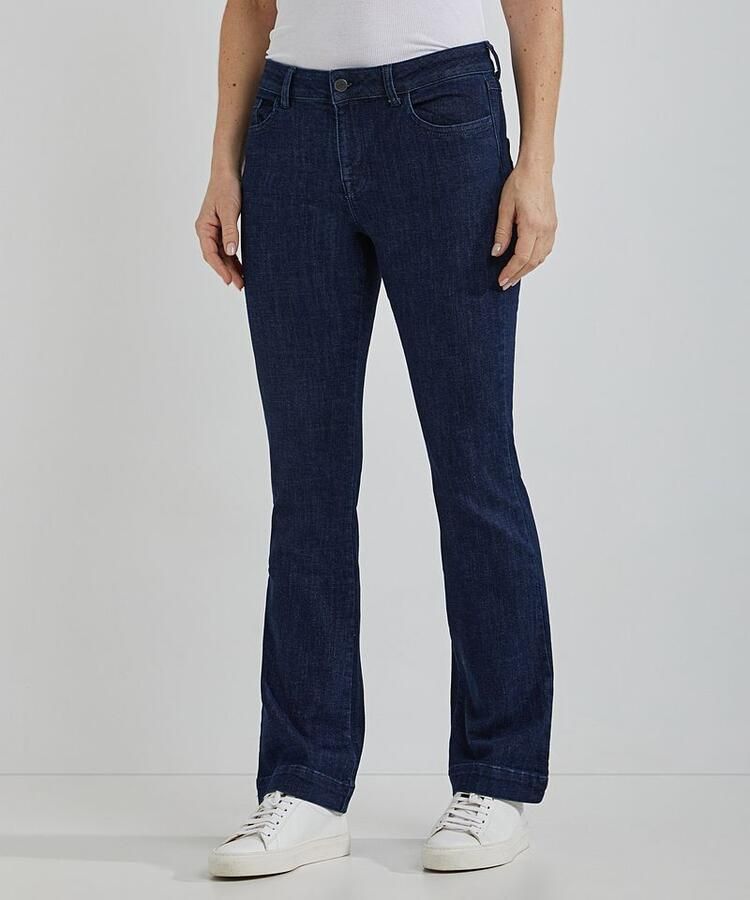 Steppin' Out Flared Jeans Dames Dark Blue Denim - Foto 2