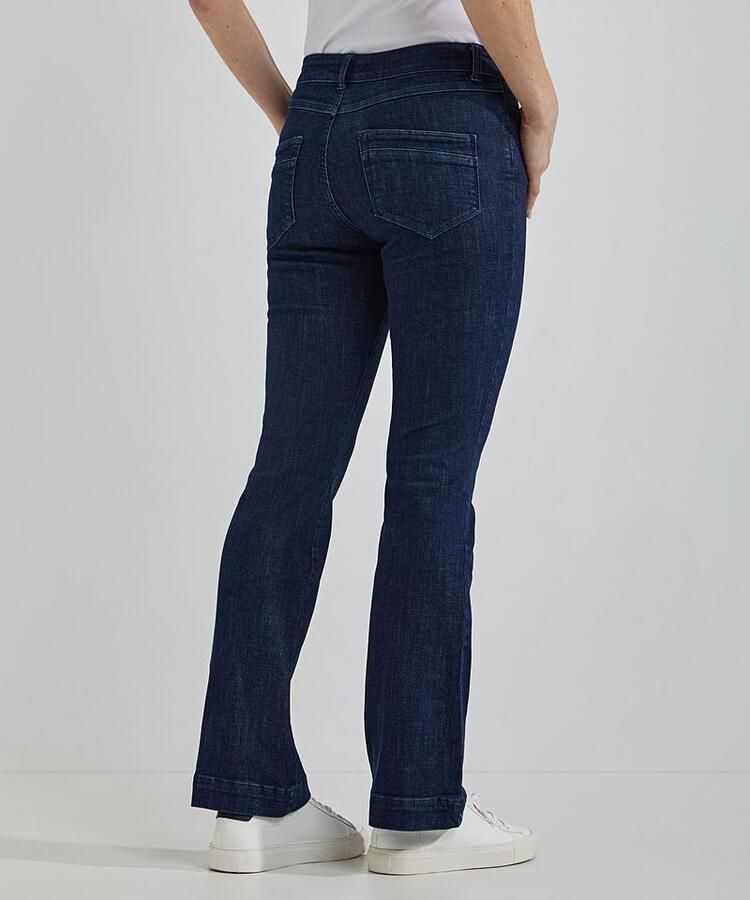 Steppin' Out Flared Jeans Dames Dark Blue Denim - Foto 4