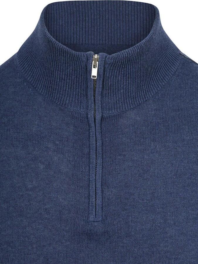 Steppin' Out Half-Zip Trui Colin Indigo Denim