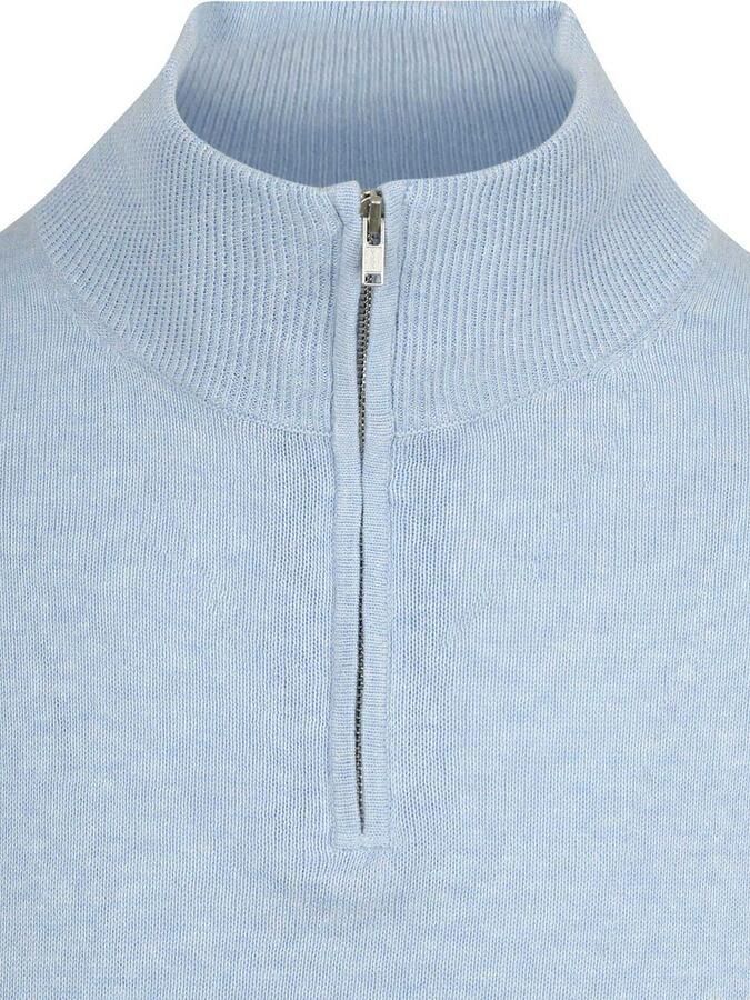 Steppin' Out Half-Zip Trui Colin Lichtblauw - Foto 2
