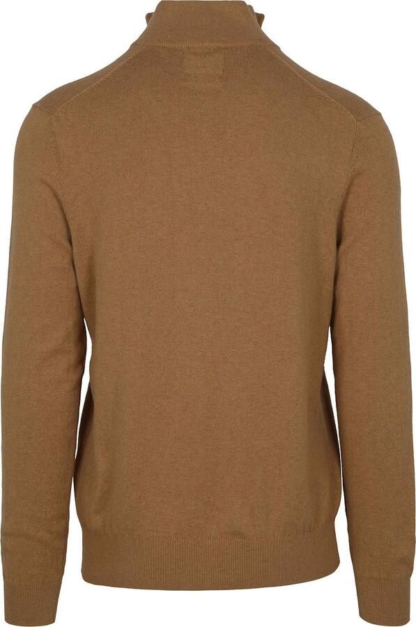 Steppin' Out Half-Zip Trui Cotton Cashmere Camel - Foto 2