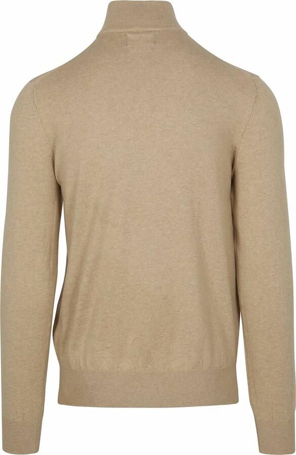 Steppin' Out Half-Zip Trui Cotton Cashmere Sand - Foto 2
