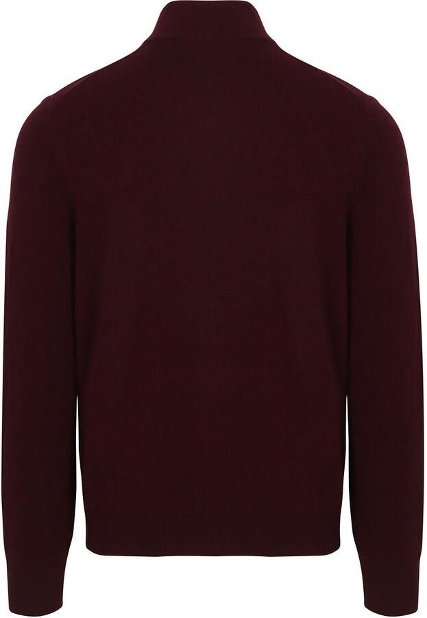 Steppin' Out Half Zip Trui Merinowol Bordeaux - Foto 1