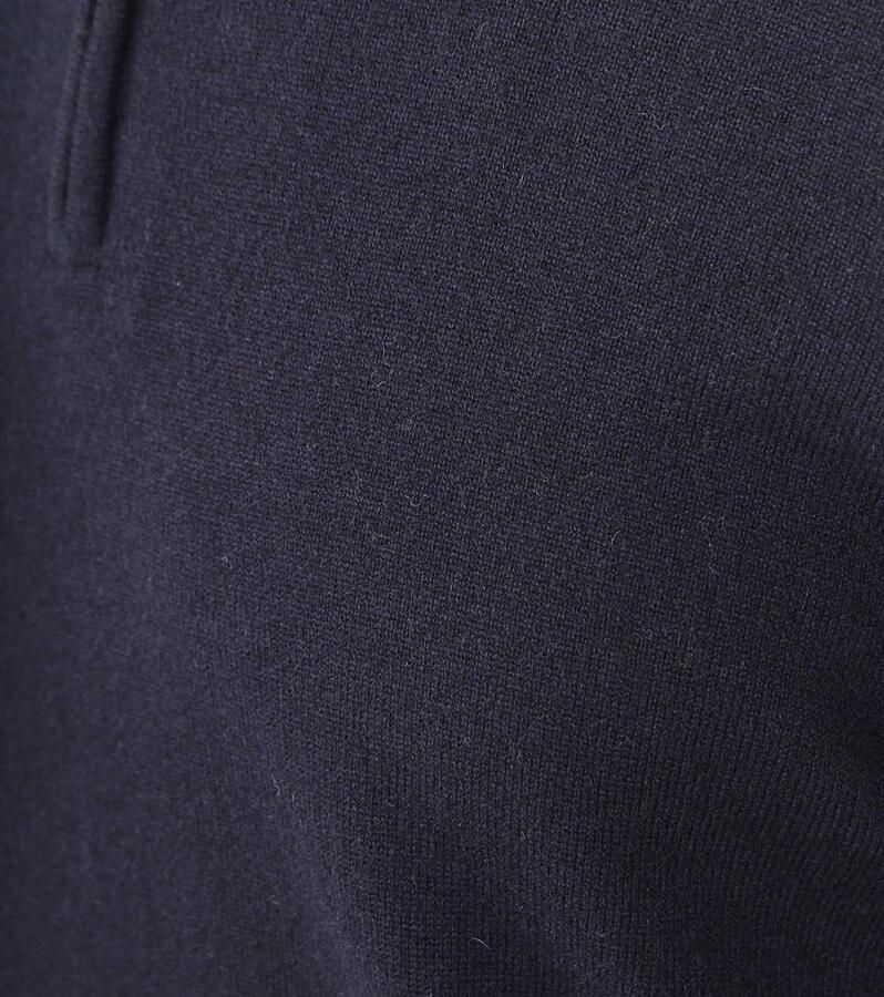 Steppin' Out Half Zip Trui Merinowol Navy - Foto 2