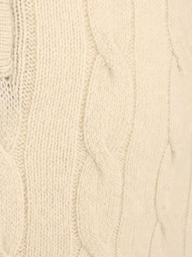 Steppin' Out Lau Pull Merino Half Zip Cable Ecru - Foto 2