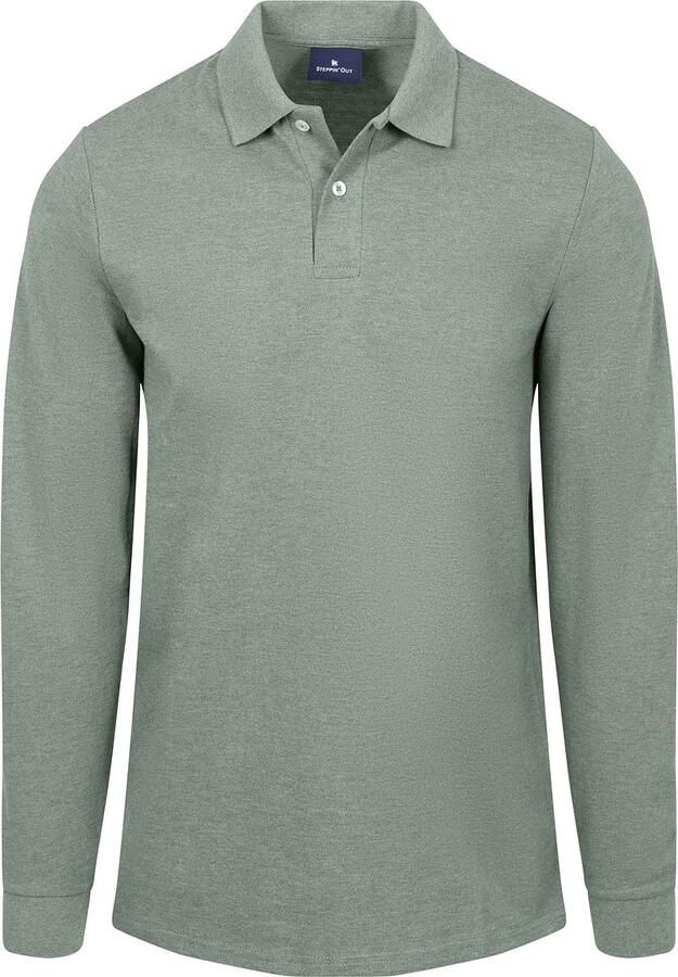 Steppin' Out Longsleeve Polo Piqué Classic Groen