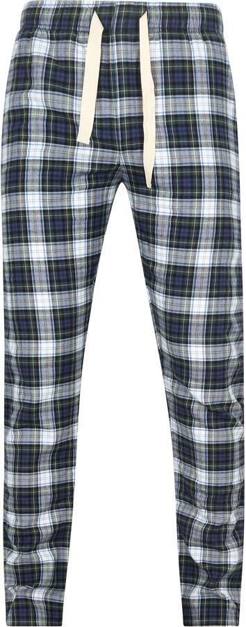 Steppin' Out Loungebroek Ruit Blauw en Groen