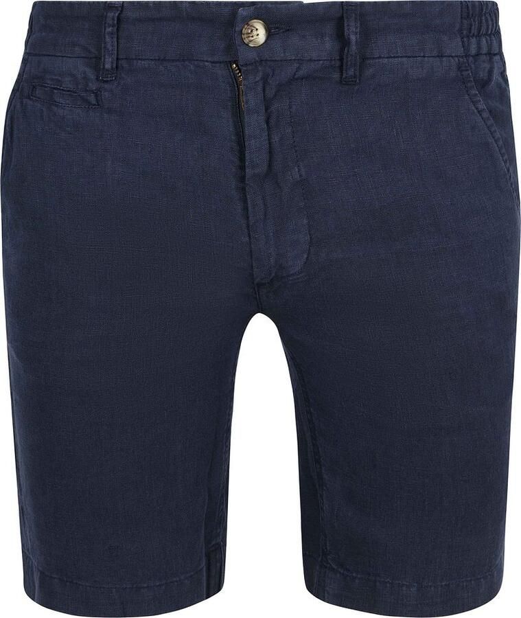 Steppin' Out Milwau Short Linen Navy