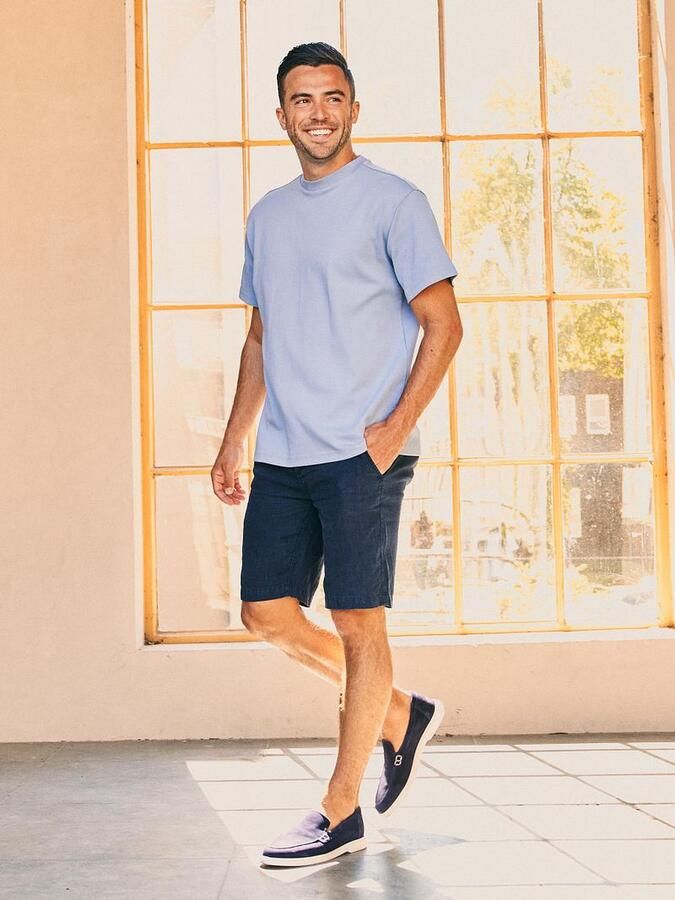 Steppin' Out Milwau Short Linen Navy - Foto 2