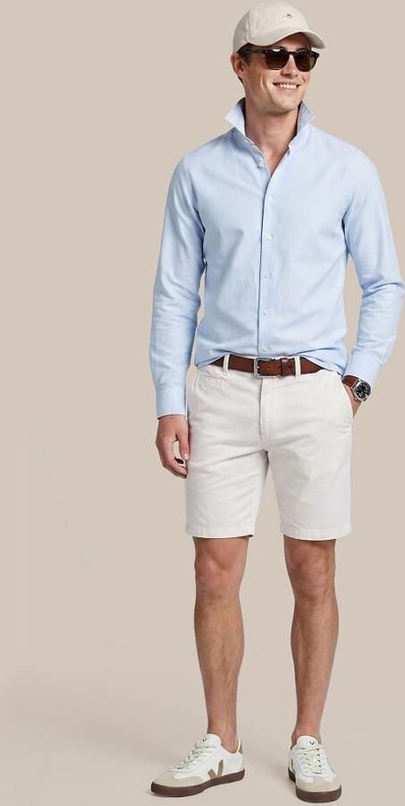 Steppin' Out Milwau Short Linen Off White - Foto 5