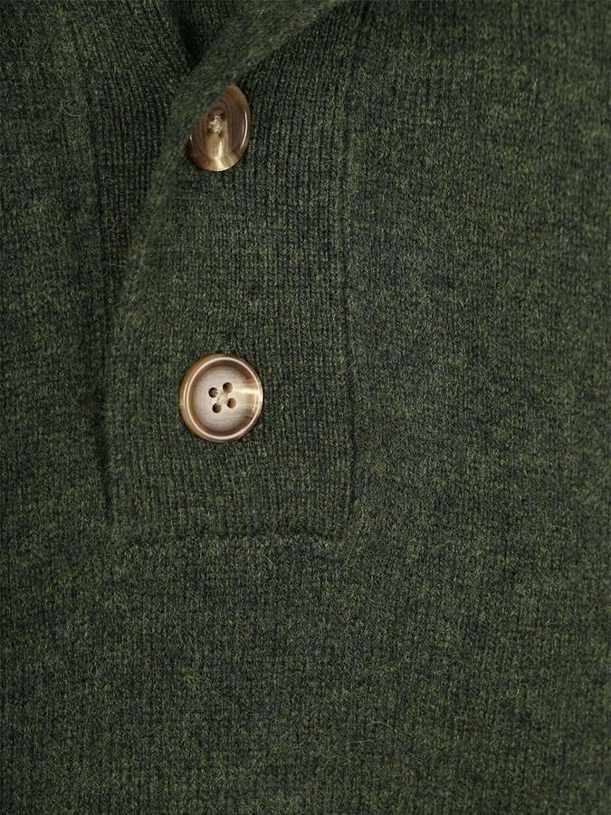 Steppin' Out Mocker Trui Lamswol Groen - Foto 2