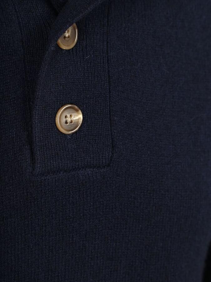 Steppin' Out Mocker Trui Lamswol Navy - Foto 2