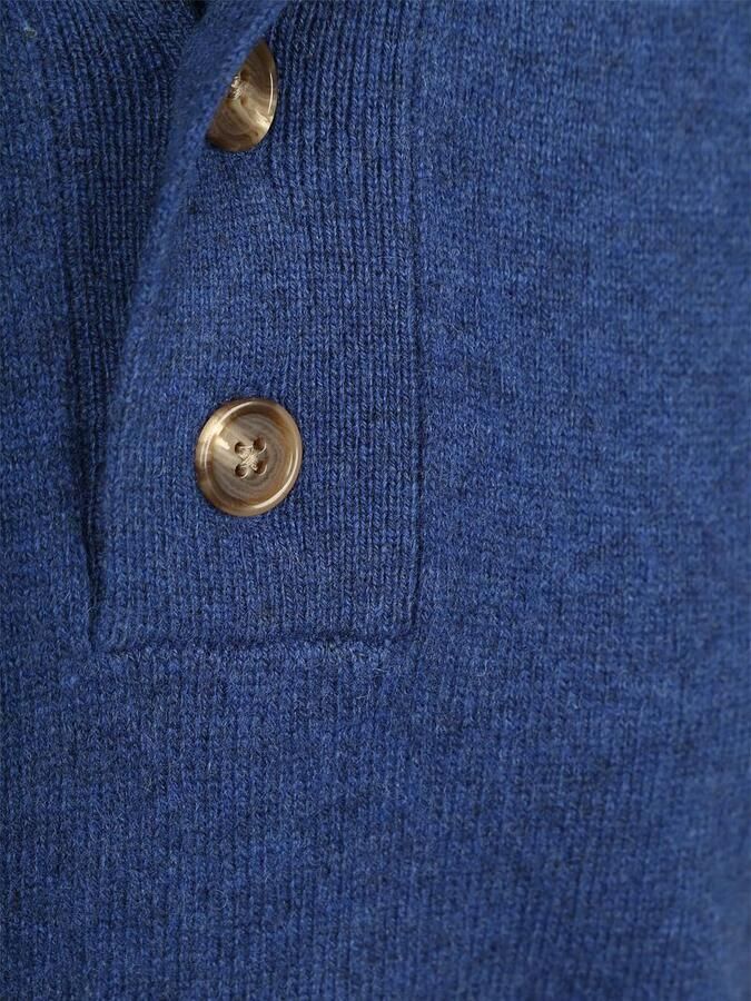 Steppin' Out Mocker Trui Lamswol Royal Blauw - Foto 2