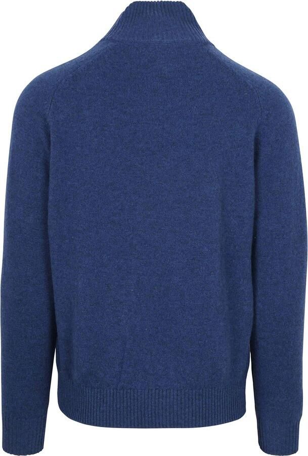 Steppin' Out Mocker Trui Lamswol Royal Blauw - Foto 3