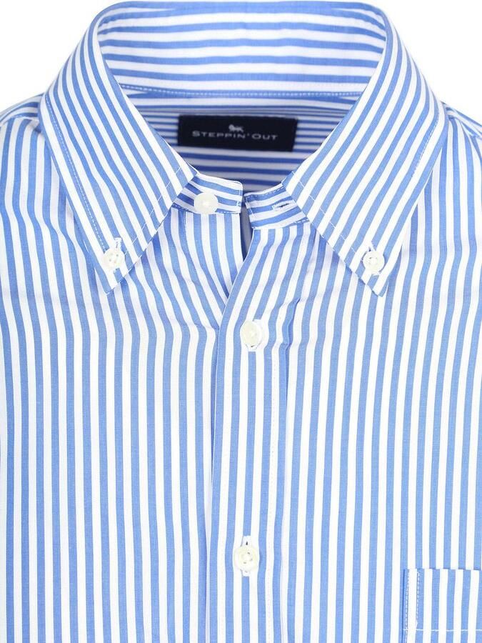 Steppin' Out Overhemd Big Stripe Blauw - Foto 3