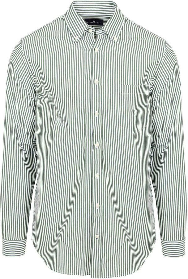Steppin' Out Overhemd Big Stripe Groen