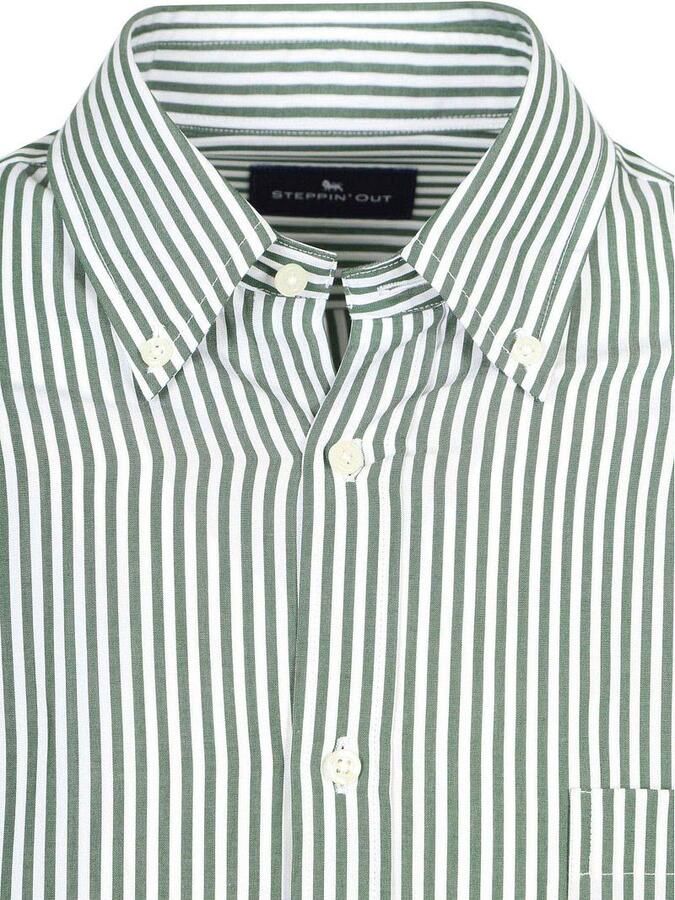 Steppin' Out Overhemd Big Stripe Groen - Foto 2