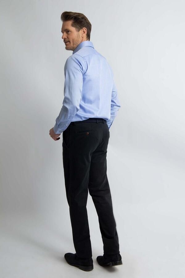 Steppin' Out Overhemd Dobby Lichtblauw - Foto 5